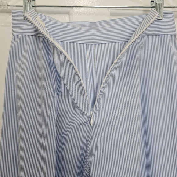 Petersyn X Revolve Wide Leg Tatum Blue/White Pinstripe Pants Size XS - Picture 13 of 17